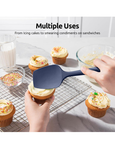 Juego de Espátulas de Silicona U-Taste, 3 Piezas, Grado Alimenticio