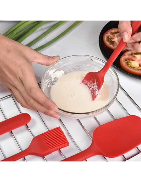 Juego de Espátulas de Silicona 4 Piezas - Utensilios de Cocina Resistentes al Calor Juego de Espátulas de Silicona 4 Piezas - Utensilios de Cocina Resistentes al Calor