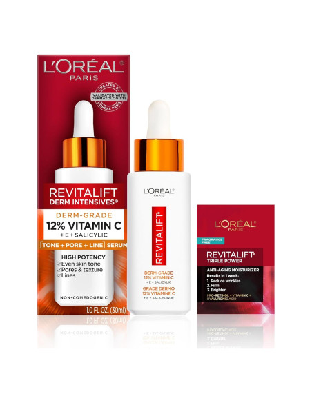 Suero Iluminador L'Oreal Paris 12% Vitamina C 28.35 g Suero Iluminador L'Oreal Paris 12% Vitamina C 28.35 g