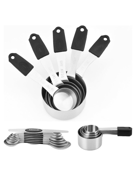 Juego de Tazas y Cucharas Medidoras Magnéticas HengYDa 13 Piezas Juego de Tazas y Cucharas Medidoras Magnéticas HengYDa 13 Piezas