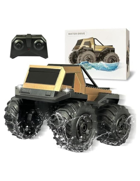 Camión RC Amphibio TALGIC Dorado Todo Terreno 1.33 kg Camión RC Amphibio TALGIC Dorado Todo Terreno 1.33 kg