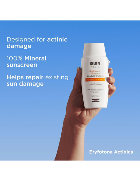 Protector Solar Mineral ISDIN Eryfotona Actinica SPF 50+ 100ml Protector Solar Mineral ISDIN Eryfotona Actinica SPF 50+ 100ml