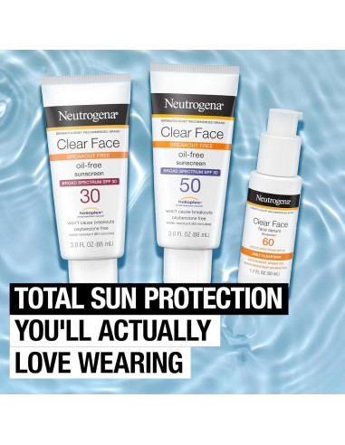 Protector Solar Neutrogena Clear Face SPF 50 89 ml Piel Grasa