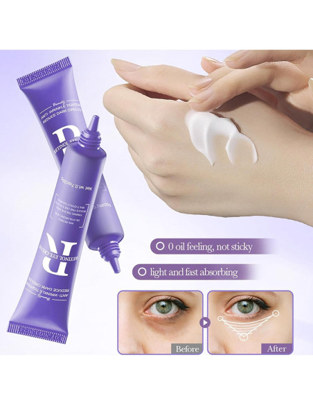 Crema para Ojos ROUXUN con 45% Retinol y 5% Ácido Hialurónico Crema para Ojos ROUXUN con 45% Retinol y 5% Ácido Hialurónico