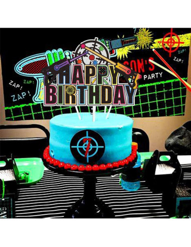 Topper de Pastel de Cumpleaños Feliz Kewey 15cm Decoración Fiesta