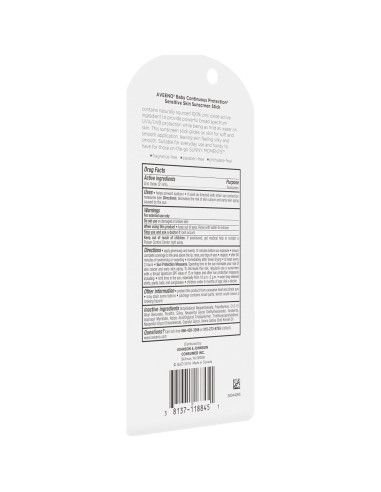 Aveeno Baby Protector Solar Mineral en Barra SPF 50 13.34g