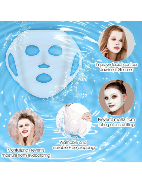 4 Piezas Mascarilla de Silicona Reutilizable Oruola 3D Hidratante 4 Piezas Mascarilla de Silicona Reutilizable Oruola 3D Hidratante