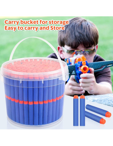 Dardos de Espuma Pokiiulk 300 Unidades para Nerf