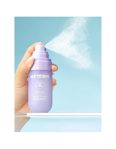 SHEGLAM Spray Fijador de Maquillaje Matificante 99g Púrpura