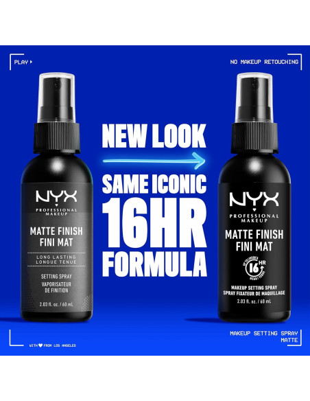 Spray Fijador de Maquillaje NYX 60 ml - Acabado Mate, Larga Duración Spray Fijador de Maquillaje NYX 60 ml - Acabado Mate, Larga Duración