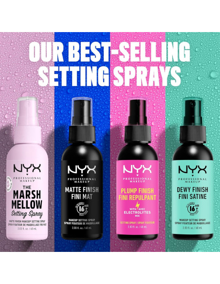Spray Fijador de Maquillaje NYX 60 ml - Acabado Mate, Larga Duración Spray Fijador de Maquillaje NYX 60 ml - Acabado Mate, Larga Duración