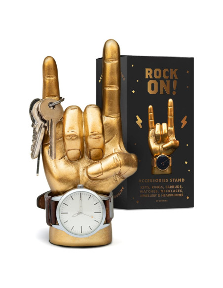 Soporte para Auriculares Luckies de Londres Rock On - Dorado Soporte para Auriculares Luckies de Londres Rock On - Dorado