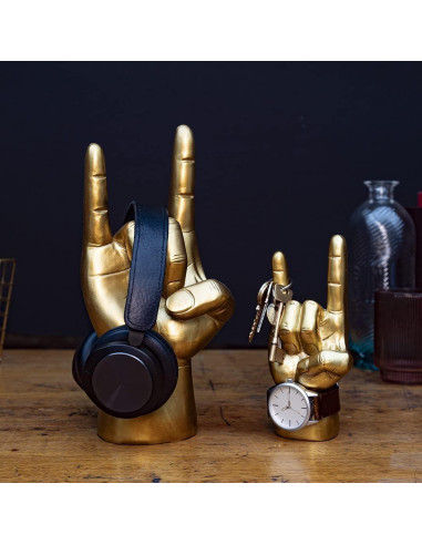 Soporte para Auriculares Luckies de Londres Rock On - Dorado