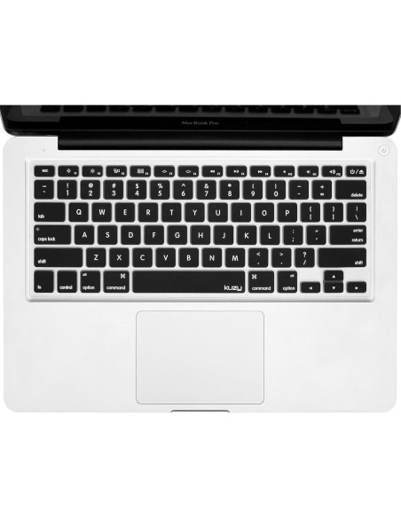 Cubierta de Teclado Kuzy Silicona Negra para MacBook Pro/Air Cubierta de Teclado Kuzy Silicona Negra para MacBook Pro/Air
