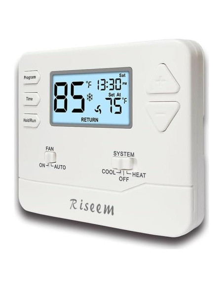 Termostato Digital Programable Riseem STN605 Blanco 24V Termostato Digital Programable Riseem STN605 Blanco 24V