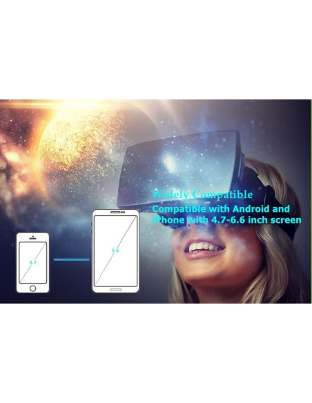Gafas de Realidad Virtual 3D PEKMAR para iPhone y Android Gafas de Realidad Virtual 3D PEKMAR para iPhone y Android