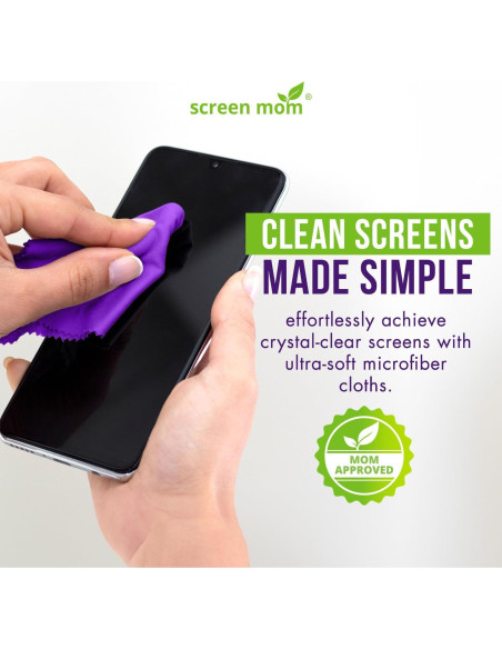 Paquete de 6 Paños de Microfibra Screen Mom para Pantallas Paquete de 6 Paños de Microfibra Screen Mom para Pantallas
