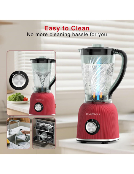 Mezclador Profesional CKEMU 8 Tazas 25,000RPM Rojo Libre BPA Mezclador Profesional CKEMU 8 Tazas 25,000RPM Rojo Libre BPA
