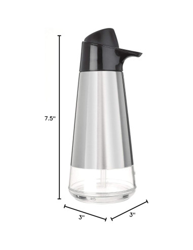 Dispensador de Jabón Acero Inoxidable OXO 443ml Fácil Presión
