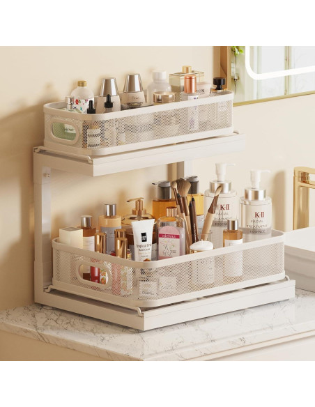 Organizador Bajo Fregadero Biboraya 2 Paquetes con Cajón Deslizante Organizador Bajo Fregadero Biboraya 2 Paquetes con Cajón Deslizante