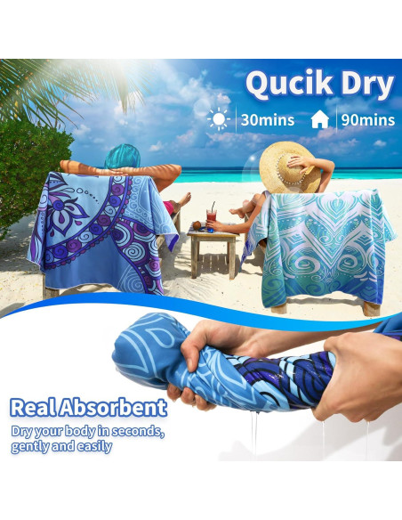 Toallas de Playa Giyim Extra Grandes 180x99cm Microfibra 250GSM Toallas de Playa Giyim Extra Grandes 180x99cm Microfibra 250GSM