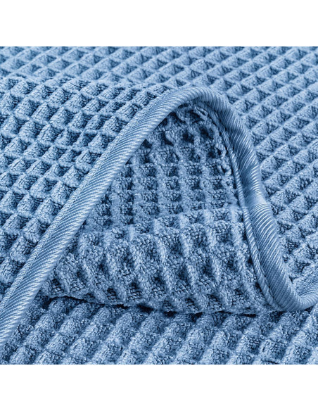 Toalla de Mano Microfibra POLYTE Waffle 4 Unidades 40x76 cm Azul Toalla de Mano Microfibra POLYTE Waffle 4 Unidades 40x76 cm Azul