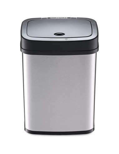 Basurero Automático Ninestars DZT-12-5 12L Inoxidable Negro