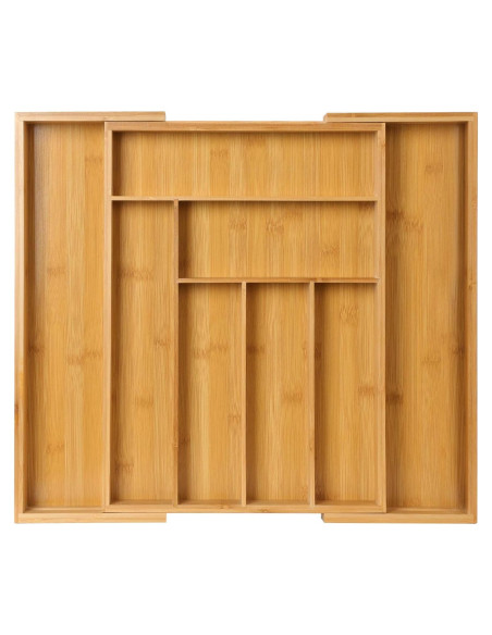 Organizador de Cajones Pipishell de Bambú Ajustable 49.8 cm Organizador de Cajones Pipishell de Bambú Ajustable 49.8 cm