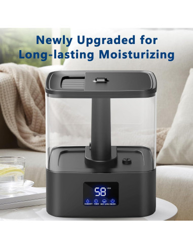 Humidificador KZF 6L Ultrasonido con Pantalla Digital y Aromaterapia