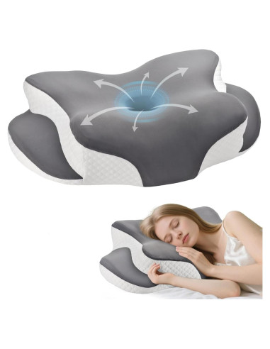 Almohada Cervical ORIHI P1122 Espuma Viscoelástica 62x41cm