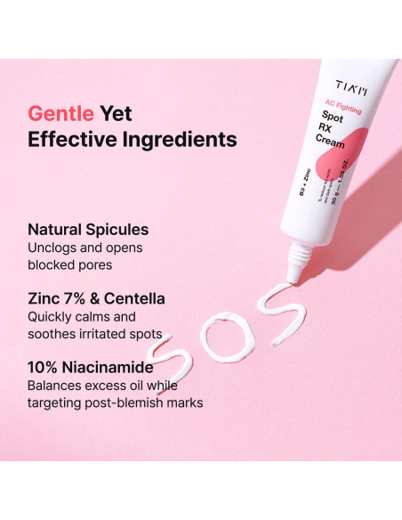 Crema TIA'M AC Fighting Spot RX 30g - Cuidado Intensivo Piel Acné Crema TIA'M AC Fighting Spot RX 30g - Cuidado Intensivo Piel Acné