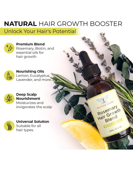 Aceite de Romero Existing Beauty 60 ml - Crecimiento Cabello Natural Aceite de Romero Existing Beauty 60 ml - Crecimiento Cabello Natural