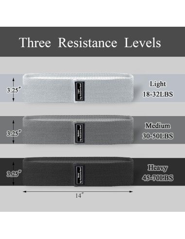 Bandas de Resistencia Vsagier para Ejercicio en Casa - 3 Niveles