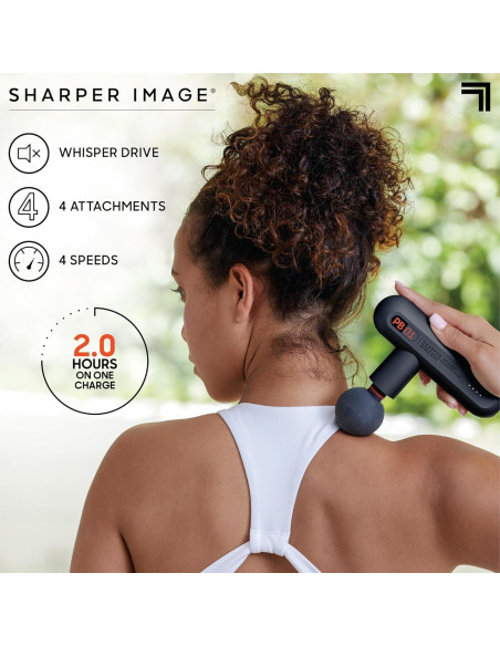 Pistola de Masaje Percusiva Sharper Image Powerboost Move Pistola de Masaje Percusiva Sharper Image Powerboost Move