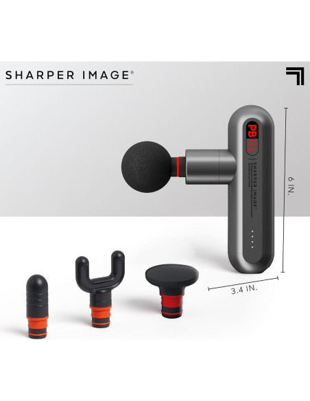 Pistola de Masaje Percusiva Sharper Image Powerboost Move Pistola de Masaje Percusiva Sharper Image Powerboost Move