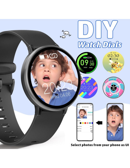 Reloj Inteligente para Niños JOYELE Negro 19 Modos Deportivos Reloj Inteligente para Niños JOYELE Negro 19 Modos Deportivos