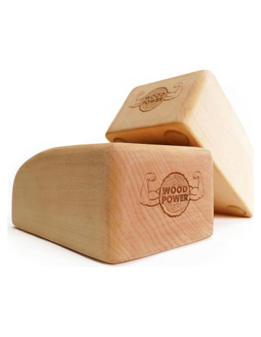 Bloques de Equilibrio WoodPower - Yoga y Calistenia - 2 Piezas
