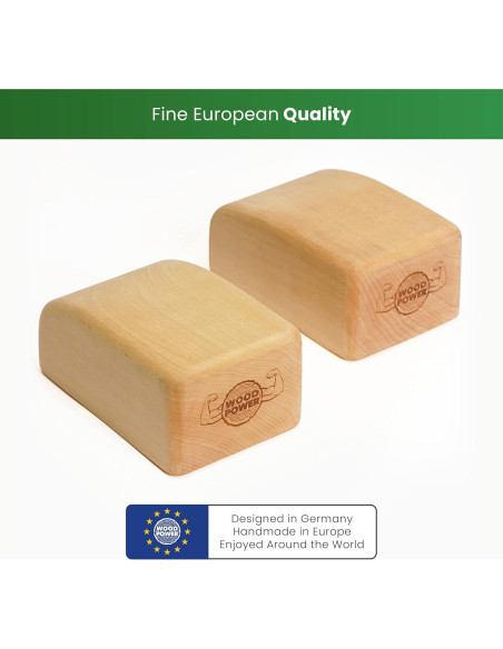 Bloques de Equilibrio WoodPower - Yoga y Calistenia - 2 Piezas Bloques de Equilibrio WoodPower - Yoga y Calistenia - 2 Piezas