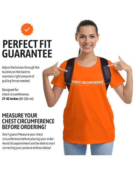 Corrector de Postura Gearari Faja Superior Unisex Ajustable Corrector de Postura Gearari Faja Superior Unisex Ajustable