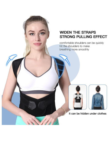 Corrector de Postura Ajustable Unisex para Espalda - Soporte para Joroba