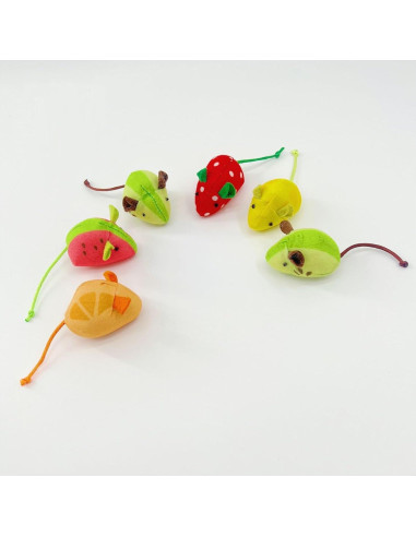 Set de Juguetes para Gatos con Hierba Gatera - 5 Piezas Frutas