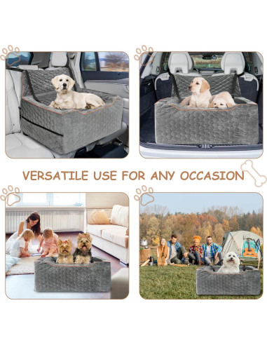 Asiento Elevador para Perros Vdamu - Cama de Coche Gris 27.2kg