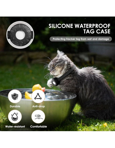 Rastreador GPS para Gatos HONGTOP H - Collar Bluetooth iOS