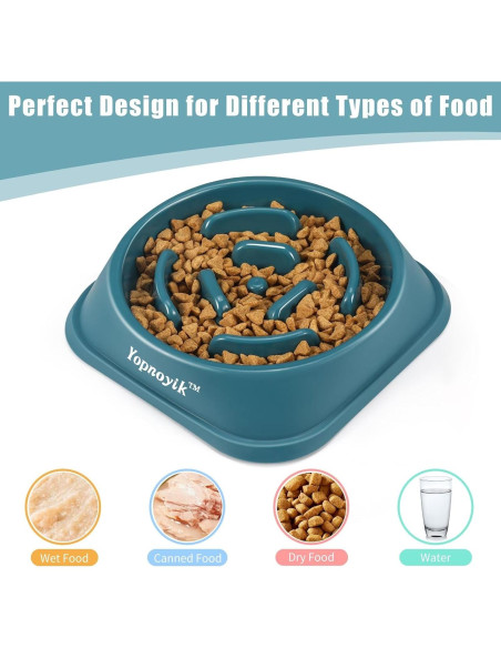 Cuencos de Alimentación Lenta Yopnoyik para Perros y Gatos Cuencos de Alimentación Lenta Yopnoyik para Perros y Gatos