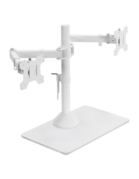 Soporte Doble para Monitor VIVO STAND-V002FGW Blanco 32" Soporte Doble para Monitor VIVO STAND-V002FGW Blanco 32"