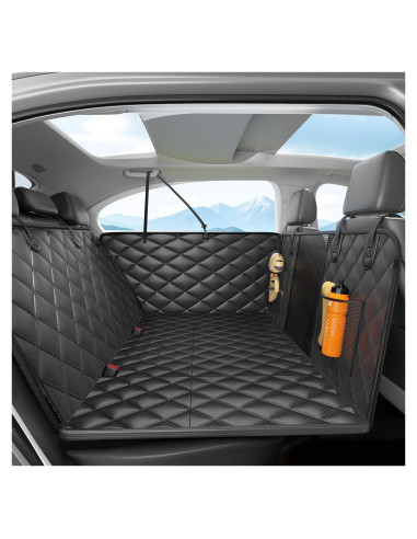 Funda de Asiento para Perros Lufebut Negra, Impermeable y Antideslizante