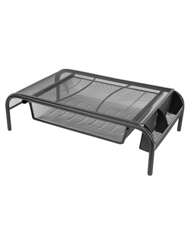 Soporte de Monitor Ergonómico Mount-It! con Cajón Negro