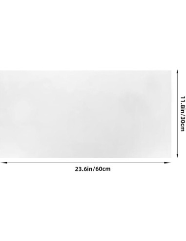 Pegatina de Pizarra Blanca Estática Ciieeo 60x30 cm Borrable