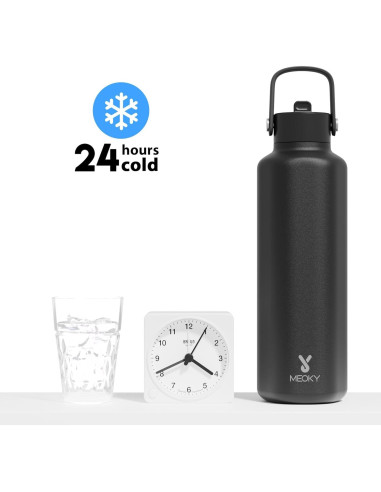 Botella de Agua Aislada Meoky 710 ml Acero Inoxidable Noche