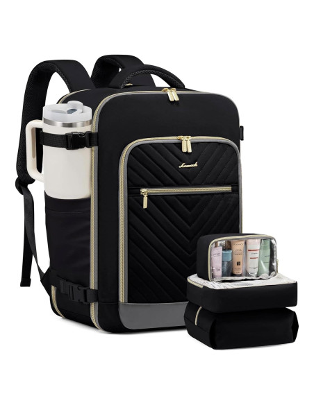 Mochila de Viaje LOVEVOOK 40L Aprobada para Vuelo con Cubos Mochila de Viaje LOVEVOOK 40L Aprobada para Vuelo con Cubos